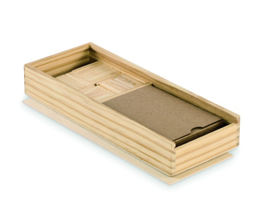 Logo trade corporate gifts image of: Domino and cards set