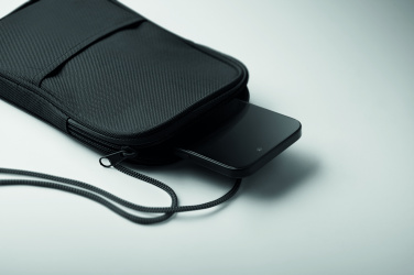 Logo trade promotional giveaways image of: RPET cross body travel pouch