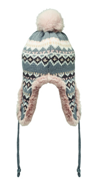 Logo trade promotional gifts image of: Knitted beanie with ear flap