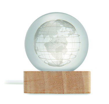 Logo trade promotional gifts picture of: LED globe glass ball