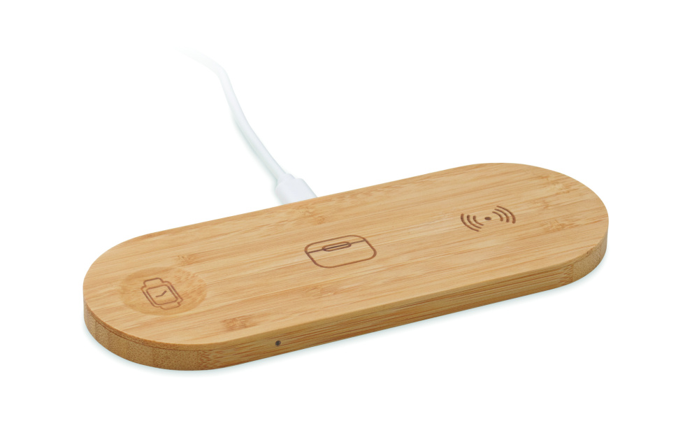 Logo trade promotional giveaway photo of: 3 in 1 15W wireless charger