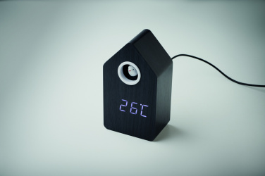 Logo trade promotional merchandise picture of: MDF cuckoo alarm clock