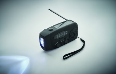Logotrade corporate gift image of: Portable radio with LED torch