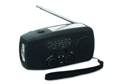Logo trade promotional product photo of: Portable radio SOS with LED torch