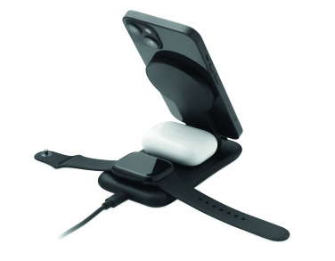 Logotrade business gift image of: 3 in 1 wireless charger 15W
