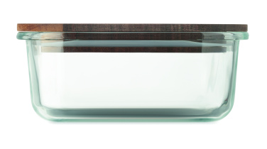 Logo trade corporate gifts image of: Glass lunch box 800ml