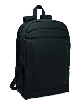 Logo trade promotional giveaways picture of: Expandable 600D RPET backpack