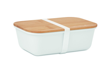 Logo trade promotional giveaways image of: Lunch box with bamboo lid