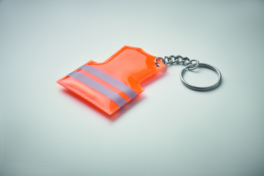 Logo trade promotional gifts image of: Key ring with reflecting vest Jekabpils