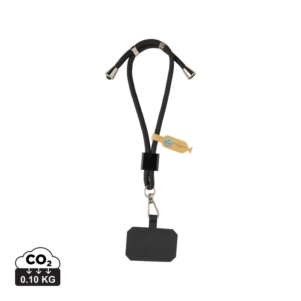 Logotrade promotional item image of: CarryLoop RCS recycled PET adjustable phone holder wristlet