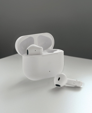 Logo trade business gifts image of: Tunevo RCS recycled plastic wireless earbuds