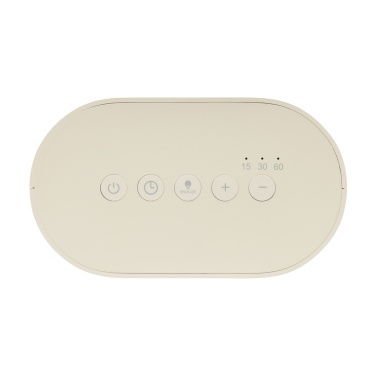 Logo trade promotional gifts picture of: LumaRise RCS reycled plastic white noise alarm clock