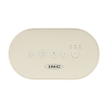 Logo trade promotional gifts image of: LumaRise RCS reycled plastic white noise alarm clock