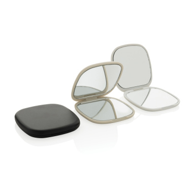 Logo trade promotional merchandise image of: Reflecta RCS recycled plastic make-up mirror