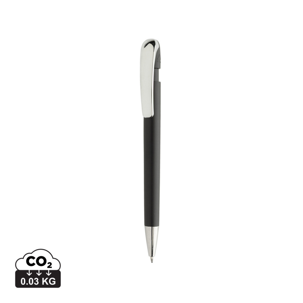 Logo trade corporate gift photo of: Glide GRS certified R-ABS Metal Clip Pen