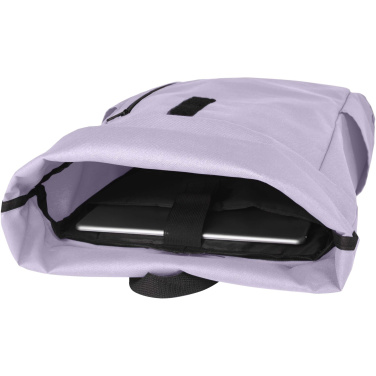 Logotrade promotional products photo of: Byron 15.6" GRS RPET roll-top backpack 18L
