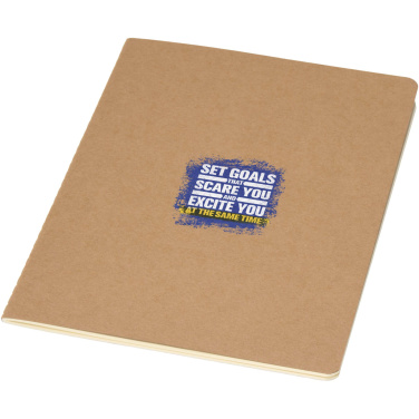 Logotrade promotional product picture of: Slyk A5 kraft cahier notebook with ruled pages