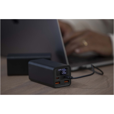 Logo trade promotional items image of: Acamar 20.000 mAh 70W recycled aluminium laptop power bank