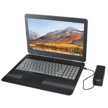 Logotrade promotional product image of: Acamar 20.000 mAh 70W recycled aluminium laptop power bank