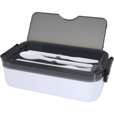 Logo trade promotional items image of: Snappy lunch box and cutlery set