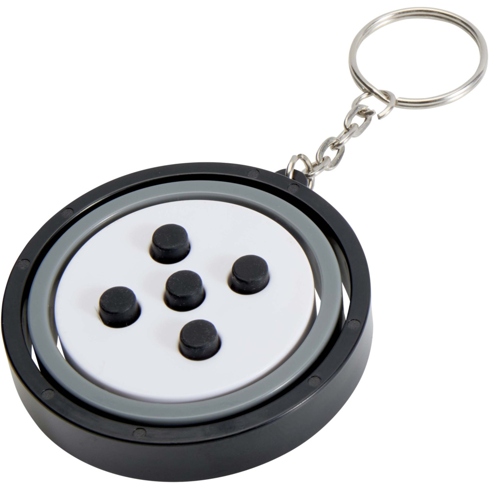 Logotrade promotional gift image of: Spinx recycled plastic gyroscope fidget keychain