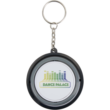 Logo trade promotional items image of: Spinx recycled plastic gyroscope fidget keychain