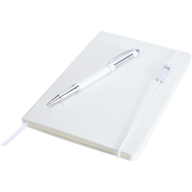 Logotrade promotional merchandise image of: Legato Elegance A5 hard cover notebook and rollerball pen set