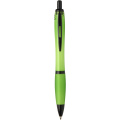 Nash recycled plastic ballpoint pen with black trims (black ink), Lime