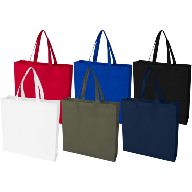 Logo trade promotional giveaways image of: EcoSeal GRS recycled nonwoven gusset tote bag 12L