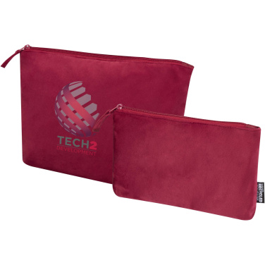 Logotrade promotional gift picture of: Swift GRS recycled velvet toiletry bag set
