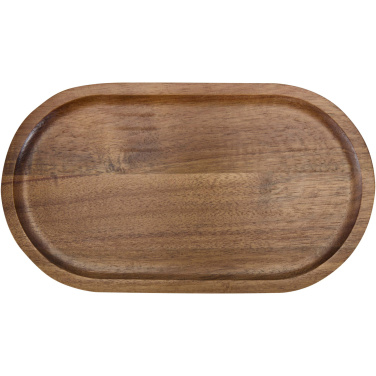 Logo trade promotional giveaway photo of: Edge acacia wood serving tray