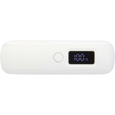 Logotrade promotional item image of: Acrux 10.000 mAh 35W tablet power bank with built in Type-C cable - made from recycled plastic