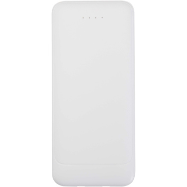 Logotrade promotional item picture of: Adhil 10.000 mAh 10W recycled plastic power bank with 2 built-in cables