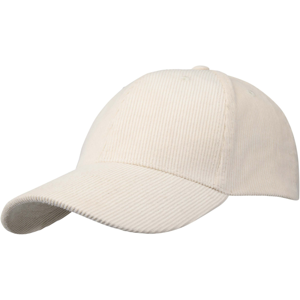 Logo trade promotional items picture of: Hutton 6 panel recycled corduroy cap