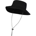Hatch foldable sun hat, Solid black