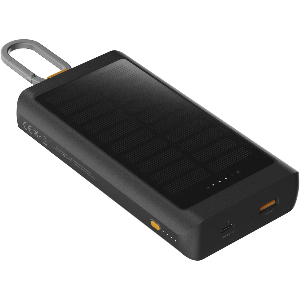 Logotrade advertising product image of: Xtorm XG2S101 Go2 10.000 mAh 15W solar power bank with light