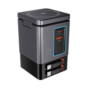 Logotrade promotional giveaways photo of: Urban Vitamin Sacramento 105W GAN charger+retractable cables