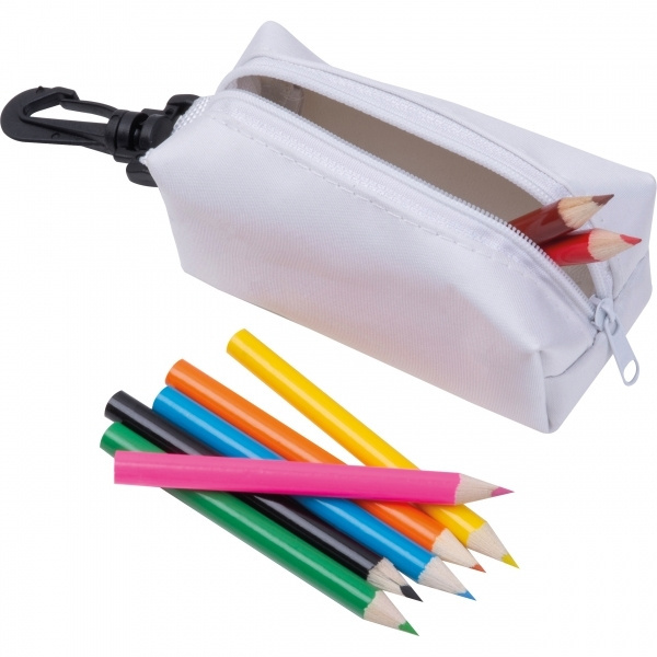 Logo trade advertising products picture of: Case with Colored Pencils CARLTON