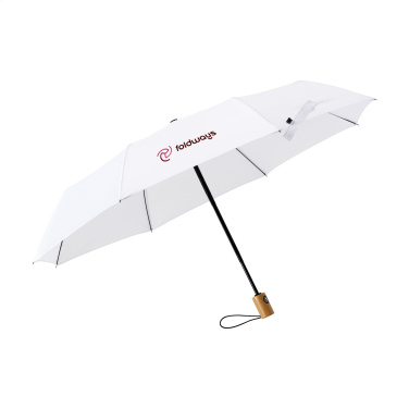 Logo trade promotional gifts image of: Michigan foldable RCS RPET umbrella 21 inch
