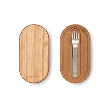 Logo trade promotional product photo of: Black+Blum Stainless Steel Double Bento Box