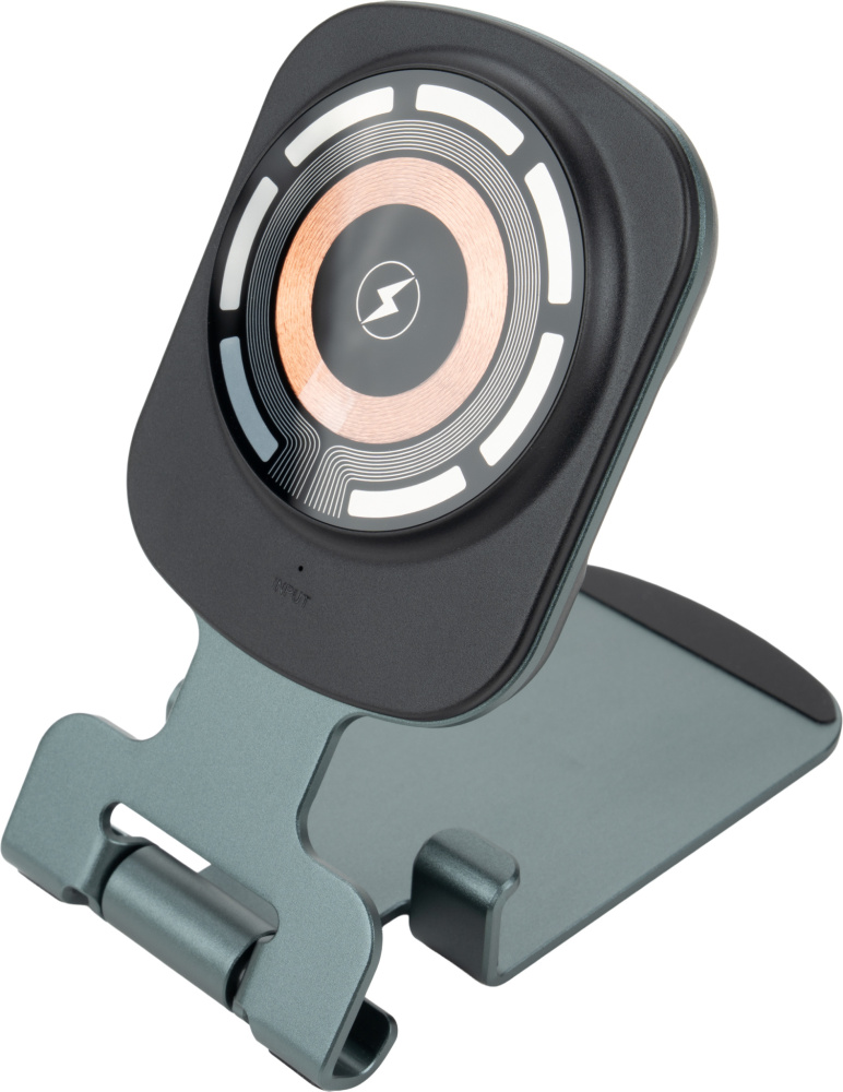 Logo trade advertising product photo of: Phone holder with wireless charger