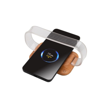 Logo trade promotional products image of: Phone stand with wireless charger JEROME Pierre Cardin