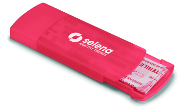Logo trade advertising products image of: Container with plasters