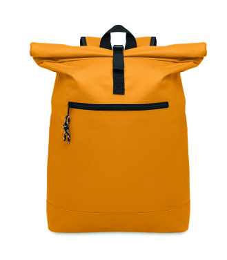 Logo trade promotional giveaways picture of: 600Dpolyester rolltop backpack