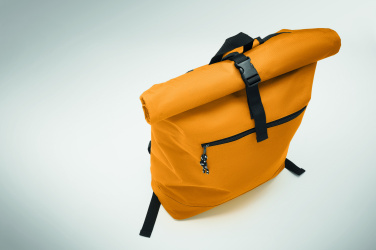 Logo trade promotional giveaways image of: 600Dpolyester rolltop backpack