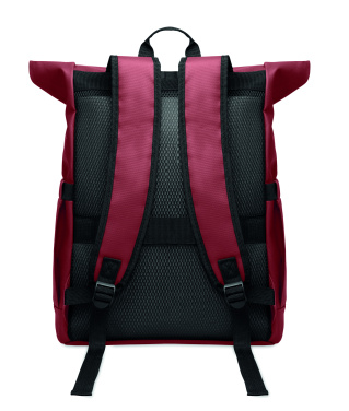 Logo trade corporate gifts picture of: Rolltop laptop rucksack 600D