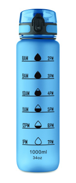 Logotrade advertising product image of: Sports water bottle RPET 1L