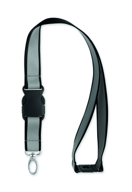 Logo trade promotional merchandise picture of: Reflective RPET lanyard