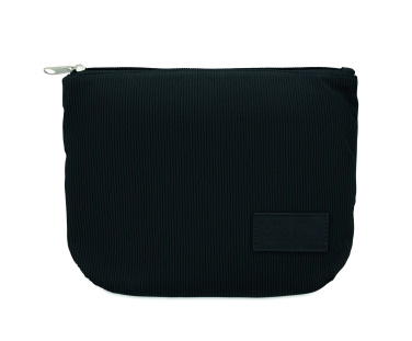 Logo trade promotional giveaways picture of: Corduroy cosmetic bag