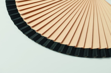 Logo trade advertising products picture of: Wooden hand fan
